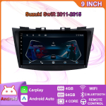 Juhtmevaba autoraadio Carplay Suzuki Swiftile 2011-2015 Android multimeedia videopleier GPS navigatsioon WIFI 4+64GB 4+64GB