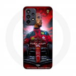 Coque Maniacase pour Samsung Galaxy A52 4g Lewis Hamilton Ferrari officiel