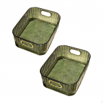 Kosmeetikatoodete hoiukast meigikorraldaja kunstitarbed meisterdamiseks lauapealne &uuml;mbris lauakorv kontorisse Green