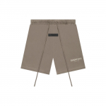 Fear of God Essentials fliisist logoga l&uuml;hikesed p&uuml;ksid SS22 Unisex l&uuml;hikesed p&uuml;ksid liivakarva FOG-SS22-092 L