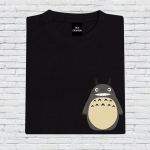 Unisex Anime Totoro tr&uuml;kitud graafiline l&uuml;hikeste varrukatega T-s&auml;rk Moodne Oversize Couple Tee Suvine spordi T-s&auml;rk M