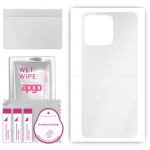 apgo Ultra Clear Protective Skin Sticker for the back compatible with Tecno Spark 9, Wrap Film, Hydrogel Film, Flexible, Soft TPU with positioning lay