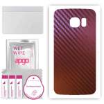 apgo skin sticker film foil vinyl for the BACK compatible with Samsung Galaxy S6 Edge SM-G925F, scratch-resistant, easy to install - Carbon Chameleon