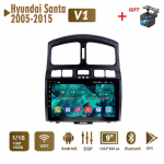 2 DIN Android autoraadio multimeedia videopleier Hyundai Santa Fe 2005-2015 jaoks Navigatsioon GPS WIFI Peaseade 1+16GB 1+16GB