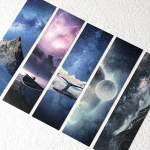 30 tk/komplekt Wandering Stars Sari Paber J&auml;rjehoidja Hele t&auml;histaevas Raamatuhoidja S&otilde;numikaart Kingitus Kirjatarbed