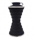 500 ml kokkupandav kokkupandav veepudel BPA tasuta kaasaskantav korduvkasutatav lekkekindel toidukvaliteediga silikoonist spordireisi veepudeli tass 401-500ml