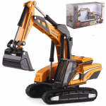1/87 Mini sulamist ekskavaatori mudel Laste t&auml;iskasvanute m&auml;nguasi Staatiline k&uuml;hvel Inseneris&otilde;iduki simulatsioonimudel Auto kollektsioon Laste kingitus 1/87-Size:16*8*5cm kollane