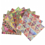 15cm 48tk K&auml;sitsi valmistatud paberist origami antiiktr&uuml;ki tootmine armastuspaberi kraanad erimaterjalid ruudumustrid kokkuvolditavad lilled