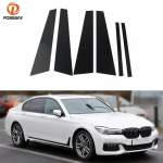Auto samba postide vormimiskatte kaunistus BMW 7. seeria G11 G12 730i 730Li 740i 2016-2022 aknaviimistluse BC veeru kleebised