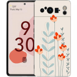 Telefoni&uuml;mbris Google Pixel 8 A 7 6 Pro 6A 5G Must Pehme p&otilde;rutuskindel tagakaas Silikoonist TPU kest Armas koomiksikomm, maalitud Pixel 8