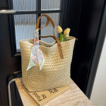 Minimalistlik &uuml;hev&auml;rviline &otilde;lg disainiga &otilde;lakott, &uuml;hev&auml;rviline suvepuhkuse kasutatav k&auml;ekott salli kaunistusega