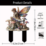 1 tk 30 cm aiahaldjas minifiguur, Garden Fairy akr&uuml;&uuml;lkaunistus, v&auml;liaia terrassi p&otilde;randapistikud 1pcs