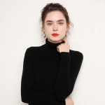 Naiste ka&scaron;miirist kampsun Qinghe ka&scaron;miir 100% ka&scaron;miir naiste s&uuml;gistalvine ka&scaron;miir kampsun pehme ja soe L valge