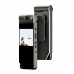 2K kehakaamera koos kantava kehakaameraga miniklambriga kaameraga 180 kraadi p&ouml;&ouml;ratava objektiiviga LED-kaamera must