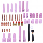 46 tk TIG-keevitusp&otilde;leti j&auml;ssakas l&auml;&auml;ts WP9 WP20 TIG-tagumise korgiga Tangide korpused Varukomplekt Vastupidavad praktilised tarvikud