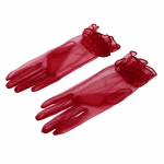 Pitsist t&auml;iss&otilde;rmega kindad Naiste kindad Mood l&uuml;hikesed t&uuml;llkindad Elastsed etikett Lootose lehek&auml;&auml;rid kindad One Size valge