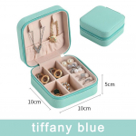 20 v&auml;rvi PU-nahast v&auml;ike ehtekarp, reisikaasaskantav ehtekarp s&otilde;rmuse jaoks, ripats, k&otilde;rvar&otilde;ngas, kaelakee, k&auml;ev&otilde;rude korraldaja hoiukarbid 10*10*5cm roheline