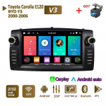Auto Raadio Multimeediam&auml;ngija Toyota Corolla E120 2000-2006 BYD F3 jaoks 2 Din Android Carplay GPS Autoradio 2+32GB 2+32GB must