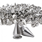 10-100 tk Punk Neet h&otilde;bedane koonus naelu Keeratavad naastud K&auml;sit&ouml;&ouml; lahedad needid riided kott kingad nahast v&ouml;&ouml; DIY k&auml;sit&ouml;&ouml;tarbed 10 PCS