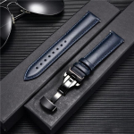 Nahast rihmaga kellarihmad 18 mm 20 mm 22 mm 24 mm kellarihm koos automaatse liblikklambriga pandlaga k&auml;ev&otilde;rud 20mm