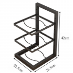 Roostevabast terasest k&ouml;&ouml;giriiul, kraanikauss, mitmekihiline majapidamisriiul, k&ouml;&ouml;gitarbed Potiriiul on spetsiaalselt loodud pottide ja n&otilde;ude hoidmiseks. S 3 layer