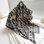 90 * 90 cm Uus Twill Silk Lihtne p&auml;ikesekaitse, soe suur kandiline sall Sall pear&auml;t naistele 90x90cm