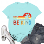 Naiste vabaaja tr&uuml;kitud T-s&auml;rk, &uuml;mara kaelusega pullover l&uuml;hikeste varrukatega XXL