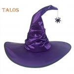 Halloweeni m&uuml;ts &Auml;mbliknahkhiirte kujundus Nurgaga n&otilde;iam&uuml;ts, suure &auml;&auml;rega, n&otilde;ia, cosplay, kummitusmaja karnevalipeo kost&uuml;&uuml;m lilla