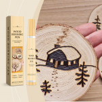 Puidup&otilde;letuse m&auml;rgistuspliiats, puidust, nahast k&auml;sitsi valmistatud isetegemise disain, p&otilde;letuspintsel 4 ml One Size khaki