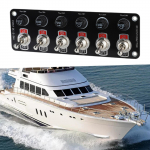 Bilge Pump Control Switch Panel Rocker 6 Easy to Install 12V 24V Black Marine