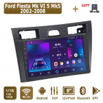 Android Carplay autoraadio Ford Fiesta Mk VI 5 Mk5 jaoks 2002-2008 Multimeediumipleier peaseade Stereo GPS Navigatsioon BT WIFI 2+32GB 1+16GB