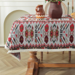 Vintage &otilde;limaal Stiilis laudlina telerikapi katter&auml;tik žakaarpuuvillane linane katteriie majapidamises kasutatavad ristk&uuml;likukujulised laudlinad 90*90cm