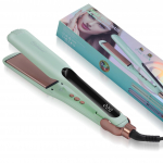 Hatteker Professionaalne juuksesirgendaja keraamiline triikraud sileda viimistluse saavutamiseks Reguleeritava temperatuuriga kahe pingega sirgendaja lilla