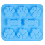 Magustoiduvormi kuumakindlad toiduklassi BPA-vabad mittenakkuvad koerak&auml;pakujulised koogi&scaron;okolaadivormi k&ouml;&ouml;gitarbed sinine