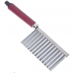 Laineline kartuli-k&ouml;&ouml;givilja viilutaja taignalaastud roostevaba l&otilde;ikur terasest kortsus soe aiaelu