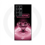 Coque Maniacase pour Samsung Galaxy S23 Ultra blackpink diamond noir et rose