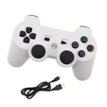 Ps3 Dualshock kontroller ilma juhtmeta topeltvibratsiooni 6 teljega(Sixaxis) PS3 kontrolleri jaoks (Valge)