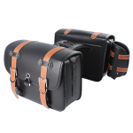 Mootorratta universaalne pruun sadulakott suure mahutavusega k&uuml;ljekottide hoiustamist&ouml;&ouml;riist Harley Sportster XL 883 Honda Yamaha Suzuki jaoks pruun