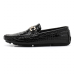 Moodne Kuuma M&uuml;&uuml;gi Mokassiinid Moodne K&otilde;ik-sobivad H&auml;rrasmehe Kingad Krokodillimuster Meeste Slip-on Jalutusk&auml;igud Kingad Mehelik Mugav Vabaaegne King 38 must