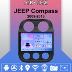 Autoraadio Android Auto Carplay jaoks JEEP Compass 2009-2016 Multimeediumipleier peaseade Stereo GPS Navigatsioon BT WIFI 1+16GB 1+16GB