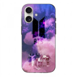 Coque - BTS - Iphone 16 Plus - Souple - Noir - Logo Kpop