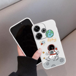 Astronaut pehme silikoon&uuml;mbris Xiaomi Redmi Note 13 Pro 13C 14T Poco C65 Samsung A55 A34 M35 S24 Huawei Honor 200 iPhone 15 Realme p&otilde;rutuskindlale &uuml;mbrisele Samsung Galaxy S9 Plus lilla