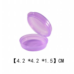 1 tk Mini &uuml;mmargused plastikust v&auml;ikesed karbid Pillide ehete hoiukarp Konteiner S&auml;ilitus V&auml;ike pillikarp Kaasaskantav reisikodu lilla