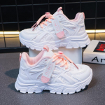 T&uuml;drukute tossud 2024 Laste vabaajajalatsid V&otilde;rgust platvormiga disainer-tennise tossud 6&ndash;12 aastastele Laste spordijalats t&uuml;drukule 27 roosa