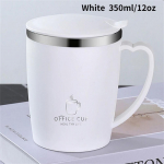 350 ml termoskruus 304 roostevabast terasest kohvitass k&auml;epidemega lekkekindel vaakumkolb isoleeritud tass kaasaskantav termoveepudel 350ml