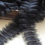 8cm lai t&auml;piline plisseeritud topeltpits DIY Vaikne raamatukimp Loov vildist r&otilde;ivaseelik K&auml;sitsi valmistatud aksessuaarimaterjalid 1 yard valge