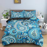 Mandala tekikotikomplekt Boheemlaslik voodipesukomplekt Pehme tekikott 1/2 padjap&uuml;&uuml;riga Tepitud kate Magamistuba King Queen suurused EU single(135x200cm)