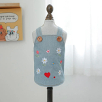 Lemmikkauboi tikandid V&auml;ike lilleline rihm seelik koera kassi riided s&uuml;gis/talv uus lilleline kullake kauboi seelik XS