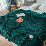 Tekid Flanellist fliisist tekk Pehmed Mugavad Pehmed Tekid P&auml;evatekk 70*100CM pruun