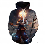 Jaapan Anime Dragon Ball Goku kapuuts, mood vabaaja 3D-prindiga kapuutsid Unisex kapuutsiga pikkade varrukatega dressipluus 2XL